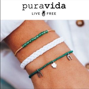 New Pura Vida Bracelet Set Irish St Pattys Day Set